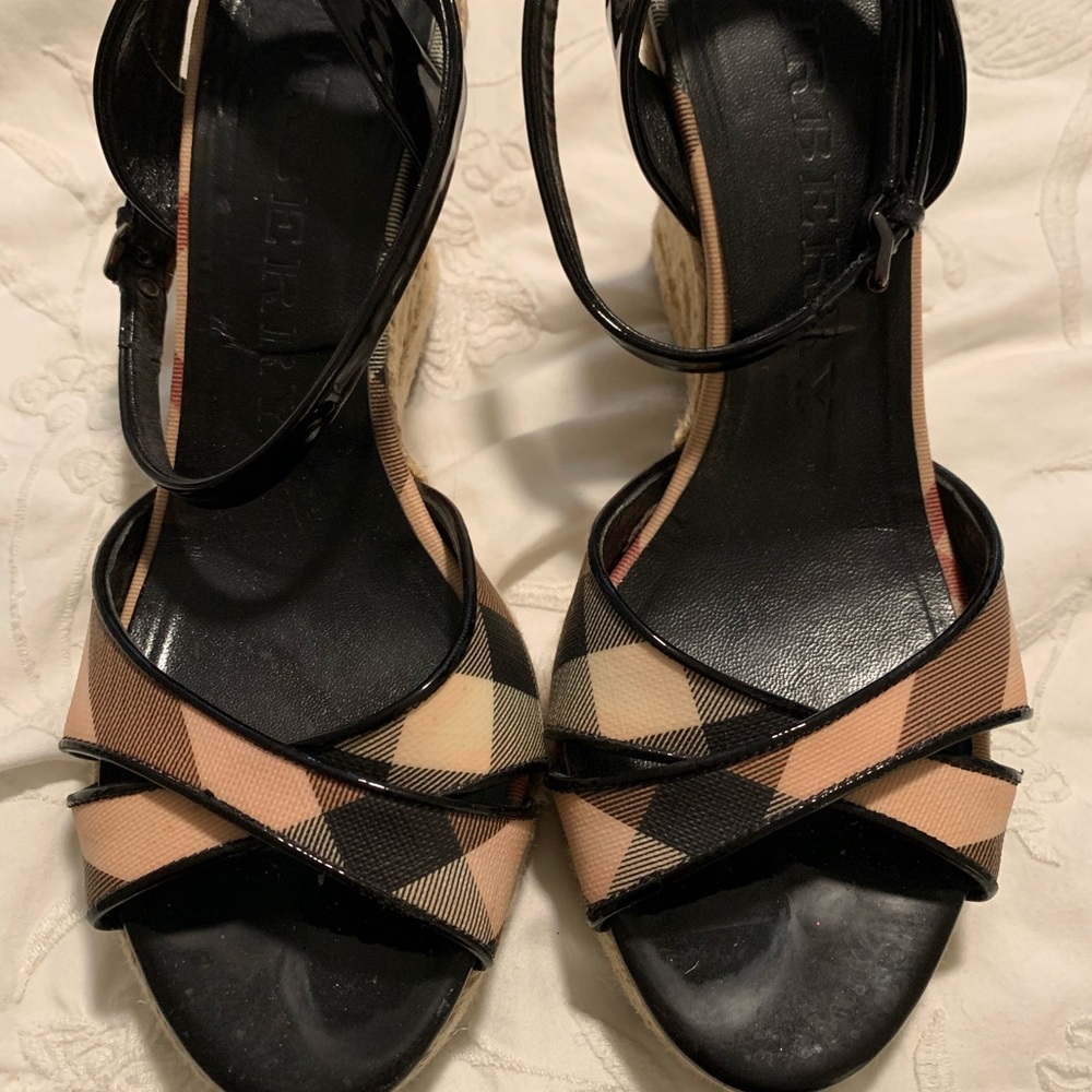 Burberry flat and espadrille. Great condition.